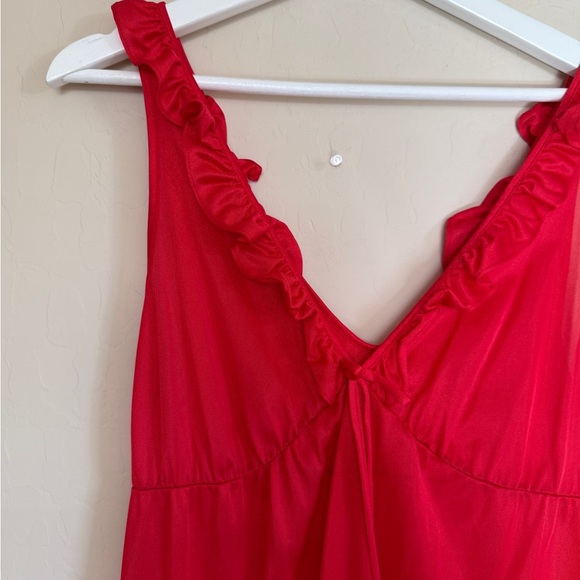 Greta Gehr Vintage Ruffle Maxi Length Nightgown Night Dress Old Hollywood - Picture 3 of 9